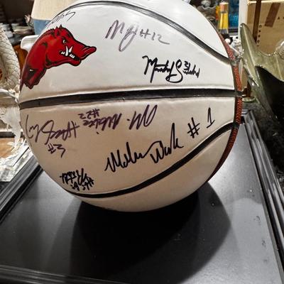 Arkansas Razorback Autographed Basketball