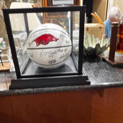 Arkansas Razorback Autographed Basketball