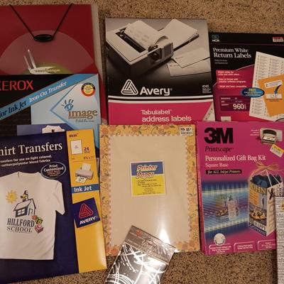 LABELS, IRON ON TRANSFERS, STATIONARY AND MORE
