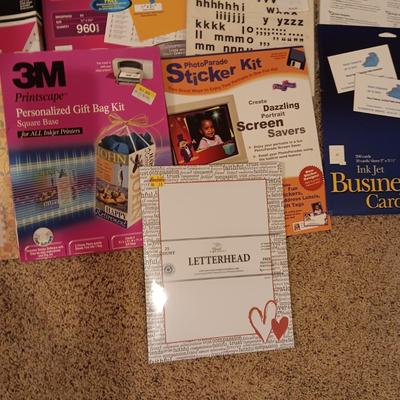 LABELS, IRON ON TRANSFERS, STATIONARY AND MORE