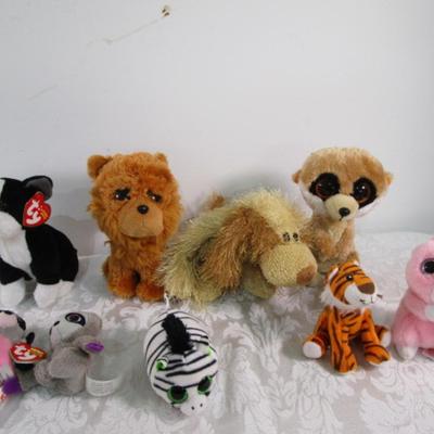 9 Ty stuffed animals