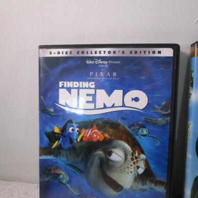 4 Children's DVDs ( 2 have 2 discs) & 1 Blue Ray/DVD & bonus disc set
