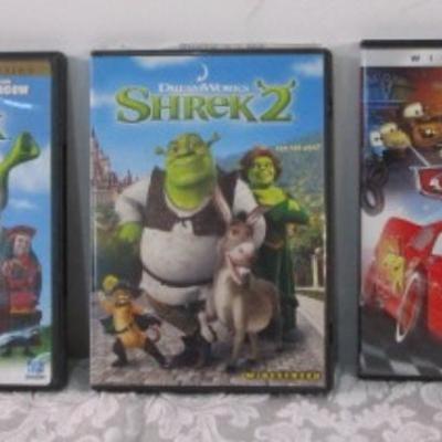 4 Children's DVDs ( 2 have 2 discs) & 1 Blue Ray/DVD & bonus disc set
