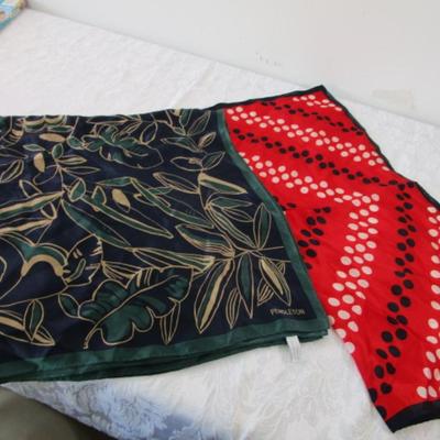 2 Pendleton silk scarves 