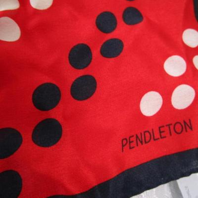 2 Pendleton silk scarves 