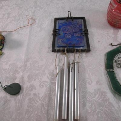 3 Wind chimes, 2 hanging decorations