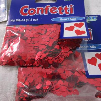  Confetti, Valentine mail box, 2 canisters, coloring books, etc.