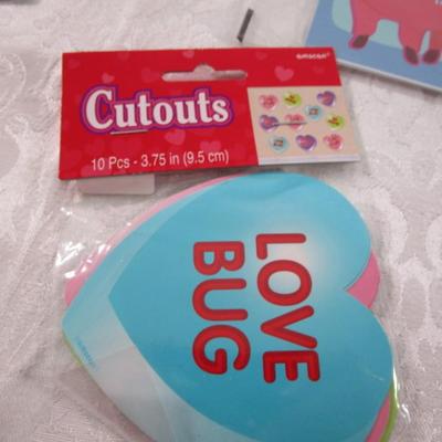  Confetti, Valentine mail box, 2 canisters, coloring books, etc.