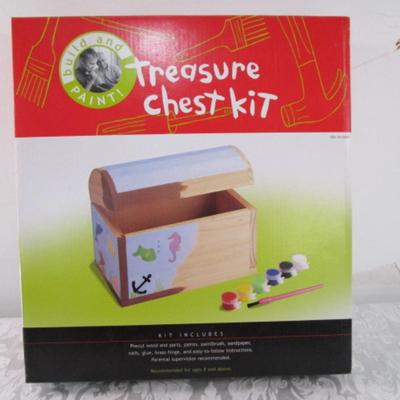 New in box Build & Paint treasure chest kit #2