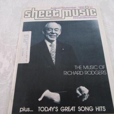 Vintage sheet music & 5 Sheet Music Magazines, 2 books of Piano Literature