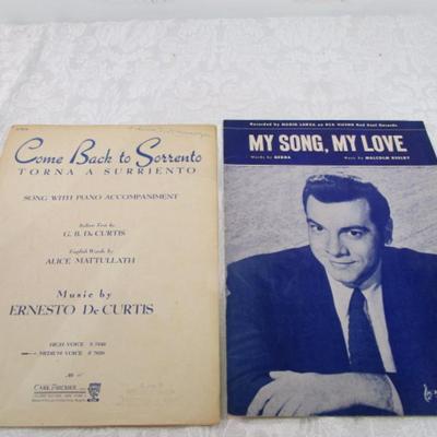 Vintage sheet music & 5 Sheet Music Magazines, 2 books of Piano Literature