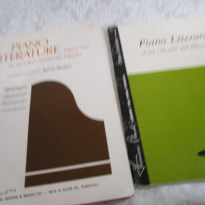 Vintage sheet music & 5 Sheet Music Magazines, 2 books of Piano Literature