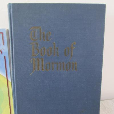 4 Church of Jesus Christ of Latter-Day Saint books & 1 coloring book 
