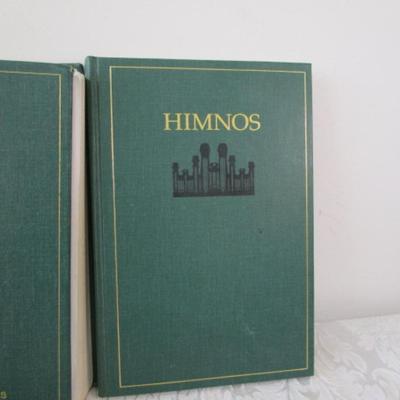 7 Hymn books (one in Spanish), one Children's song book