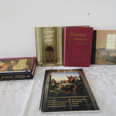 6 Religious books (1 is a book of religious pictures)