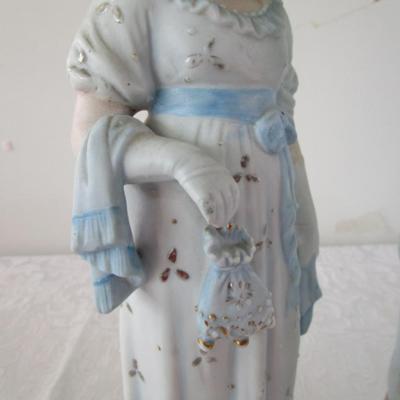 Pair of Antique German Bisque porcelain figurines