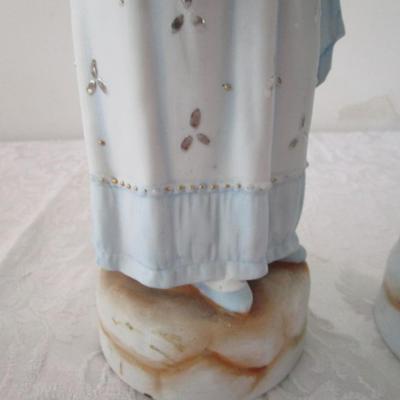 Pair of Antique German Bisque porcelain figurines