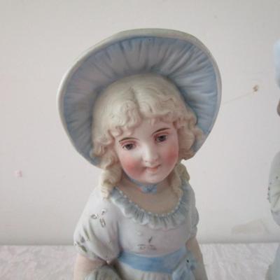 Pair of Antique German Bisque porcelain figurines