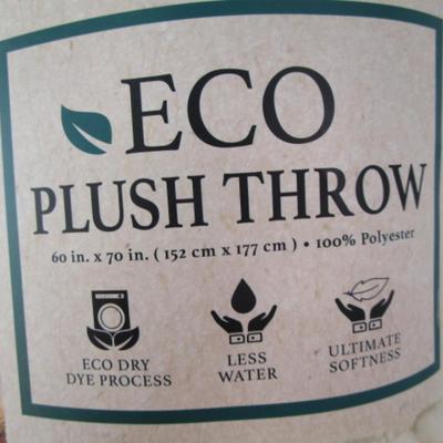 New in pkg, Eco Plush Throw 60" x 70"