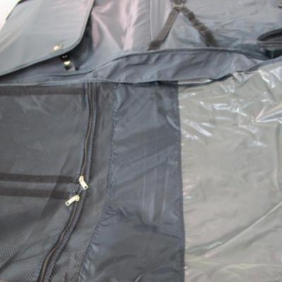 American Tourister garment bag with luggage tag