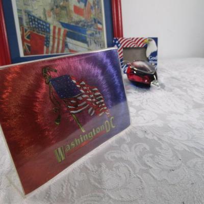 Misc. patriotic items, & books on Hindenburg & US Constitution