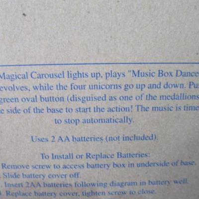 New in box The Magic Music Box lighted carousel