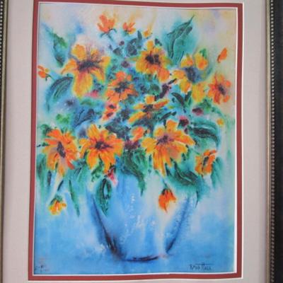 "A Late Afternoon Walk" #48 of 350 Fine Art Giclee, framed