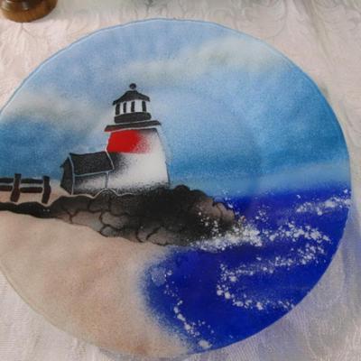 3 new candles, 1 new game, lighthouse plate, myrtle wood lighthouse