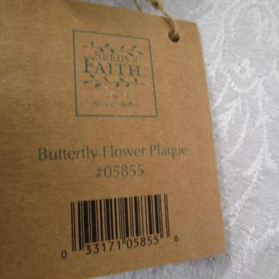 New with tags New Creative "Butterfly Flower" plaque