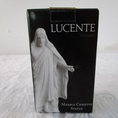 New in box Lucente marble Christus statue 3" tall