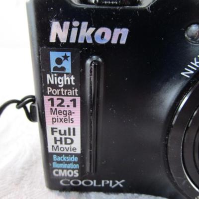 Nikon Coolpix 12.1 megapixel, 10x wide zoom, full HD camera