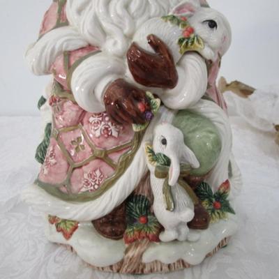 Fitz & Floyd Father Christmas Cookie Jar