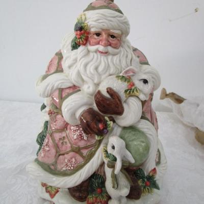 Fitz & Floyd Father Christmas Cookie Jar