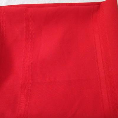 Red cloth oval tablecloth & 4 matching napkins