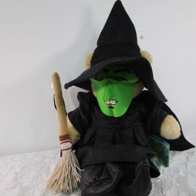 New with tags Build-A Bear Wicked Witch of the West Bear & Toto in a basket