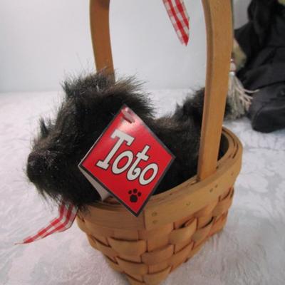 New with tags Build-A Bear Wicked Witch of the West Bear & Toto in a basket