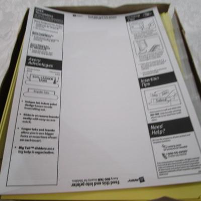 1 new box of 24 sets of Avery 8-tab dividers