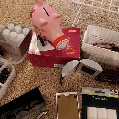 A VARIETY OF OFFICE SUPPLIES