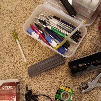 A VARIETY OF OFFICE SUPPLIES