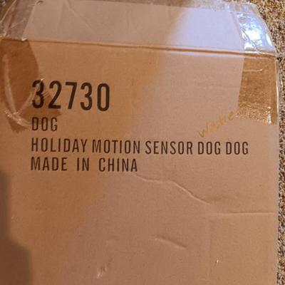 HOLIDAY MOTION SENSOR DOG, SNOWMAN CARD HOLDER, LINENS AND MORE
