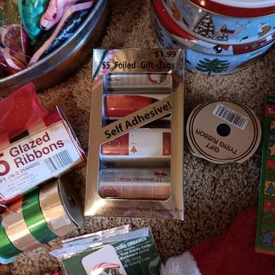 CHRISTMAS GIFT WRAP, RIBBON, TINS AND MORE