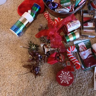 CHRISTMAS GIFT WRAP, RIBBON, TINS AND MORE