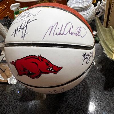 Arkansas Razorbacks Autographed Basketball