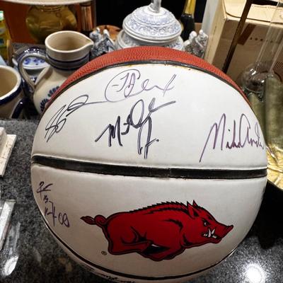 Arkansas Razorbacks Autographed Basketball