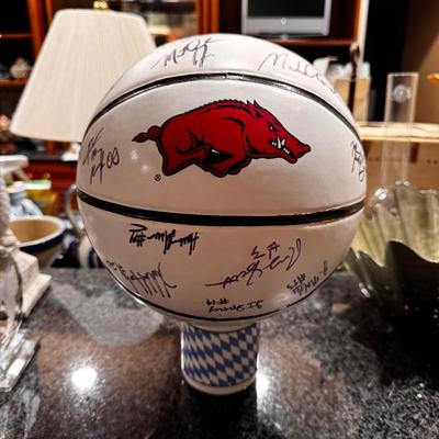 Arkansas Razorbacks Autographed Basketball