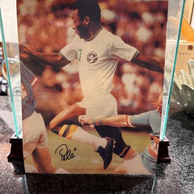 Autographed Pele Photo w/COA