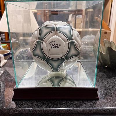 Autographed Pele Soccer Ball w/COA