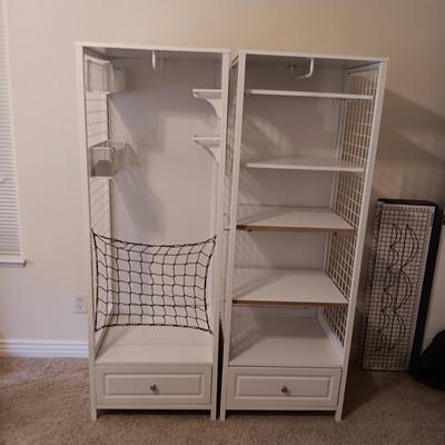 2 PIECE ORGANIZERS WITH DRAWER