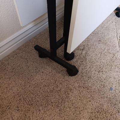 GATE LEG PROJECT TABLE ON CASTERS, AN ADJUSTABLE HEIGHT CHAIR, QUILTING & CUTTING BOARDS