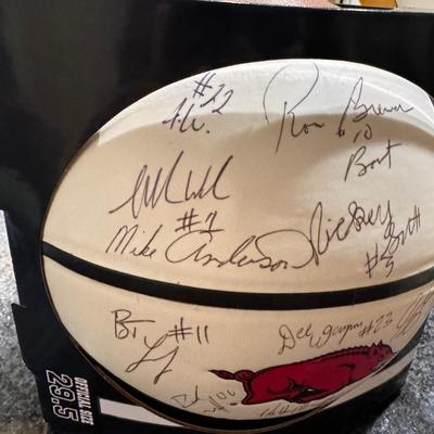 Arkansas Razorbacks Autographed Basketball